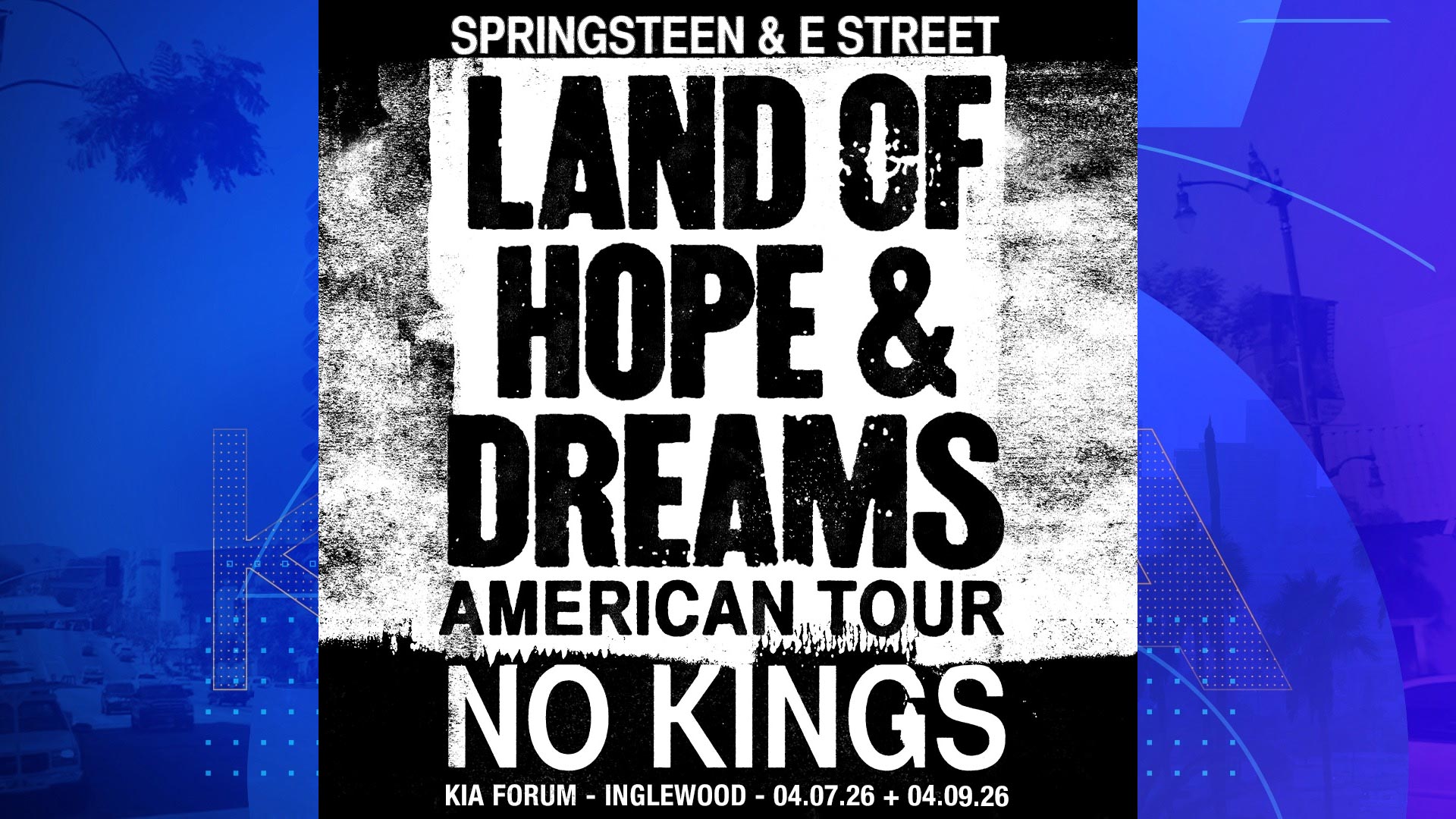 You could win tickets to see Bruce Springsteen live in concert at the Kia Forum