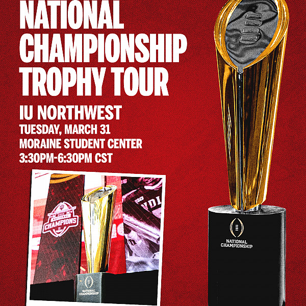 National Championship Football Trophy Tour to stop at IU Northwest