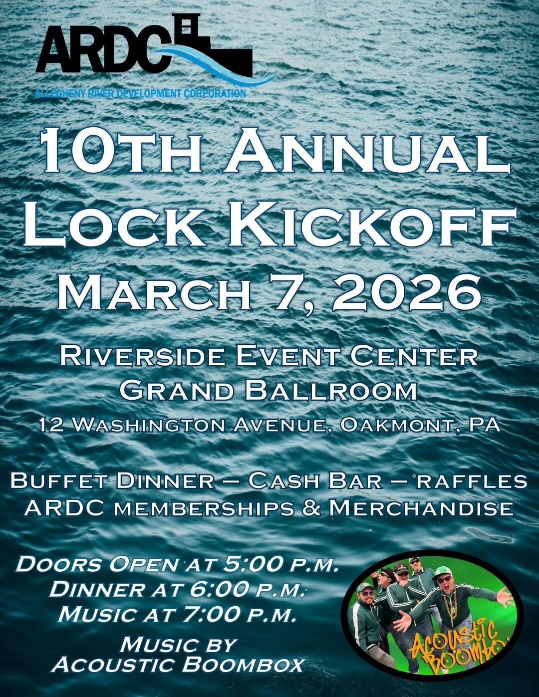 Allegheny River Development Corp to host 10th Annual Lock Kickoff March 7