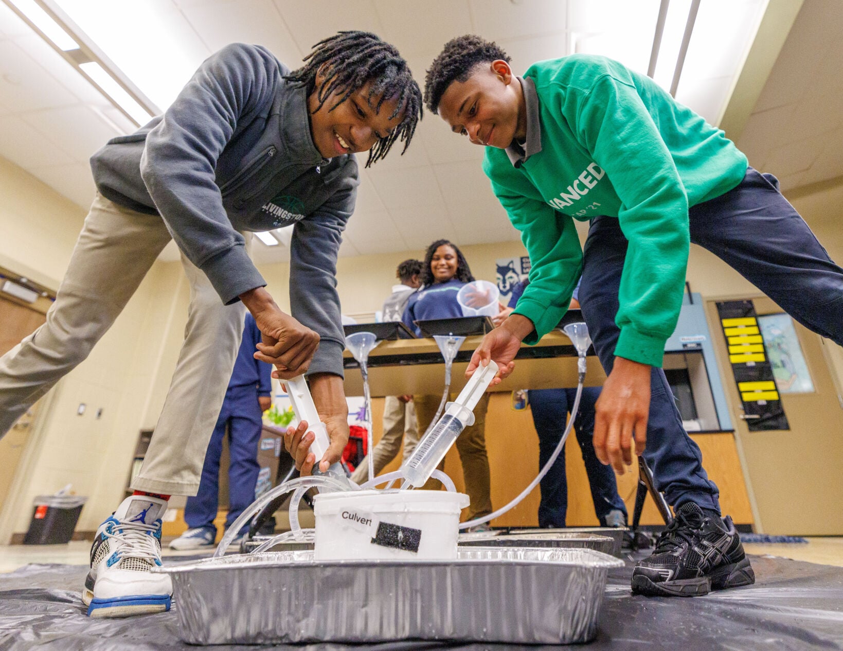 These New Orleans kids built a model of the city’s pumps. Then they watched it fail.