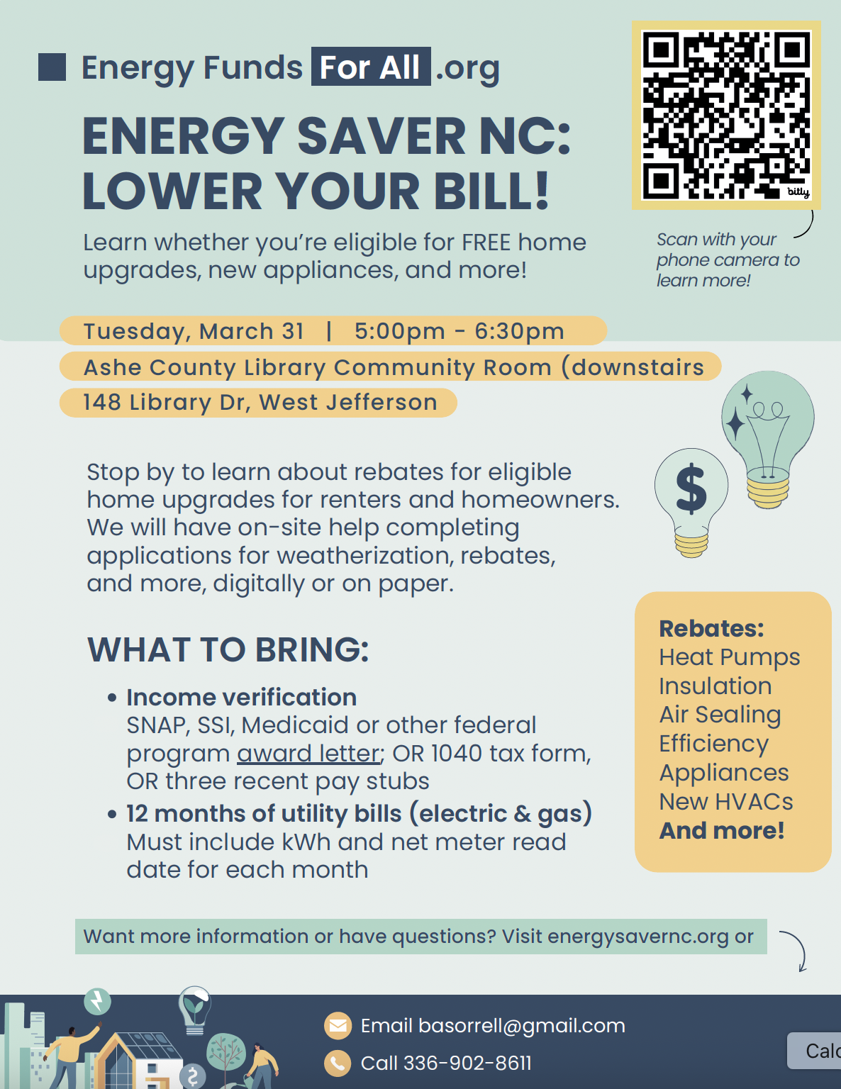 Ashe Library hosts energy savings help event