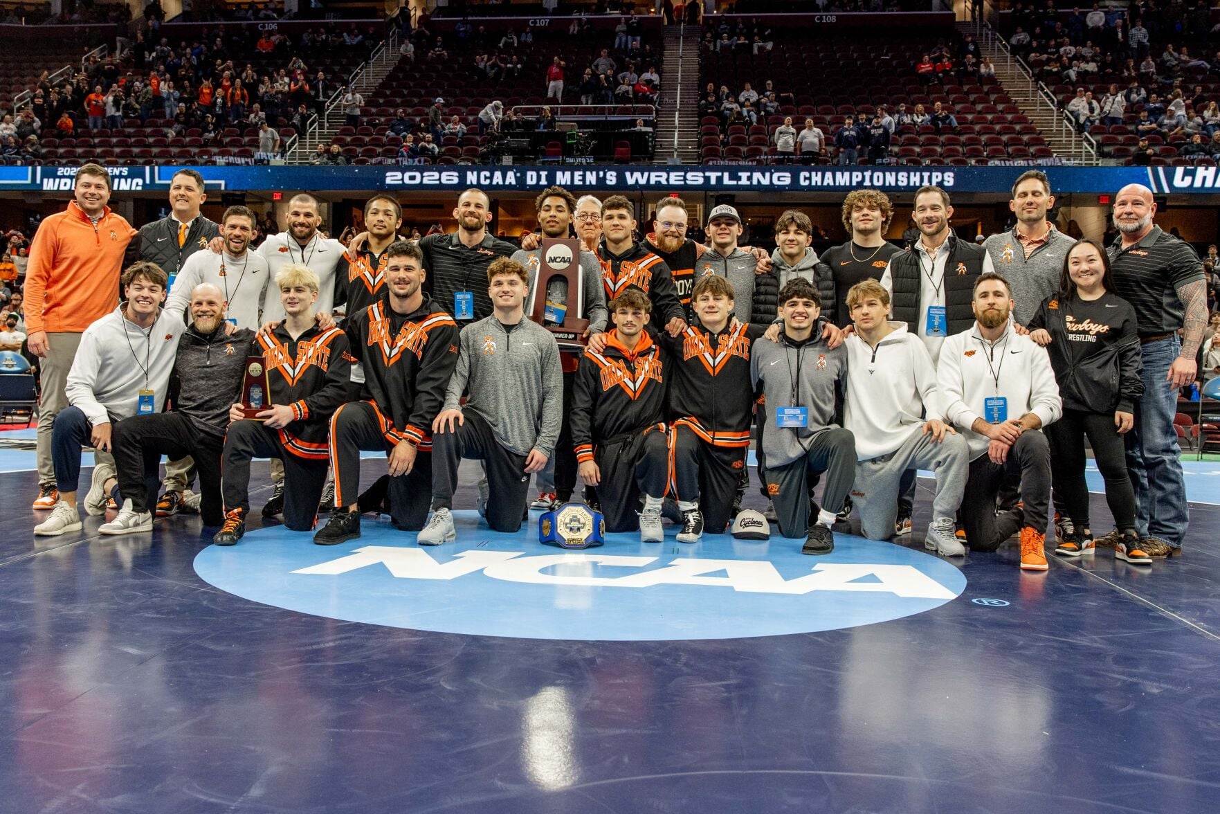 Cowboy wrestling takes another step forward, places second at NCAA Championships