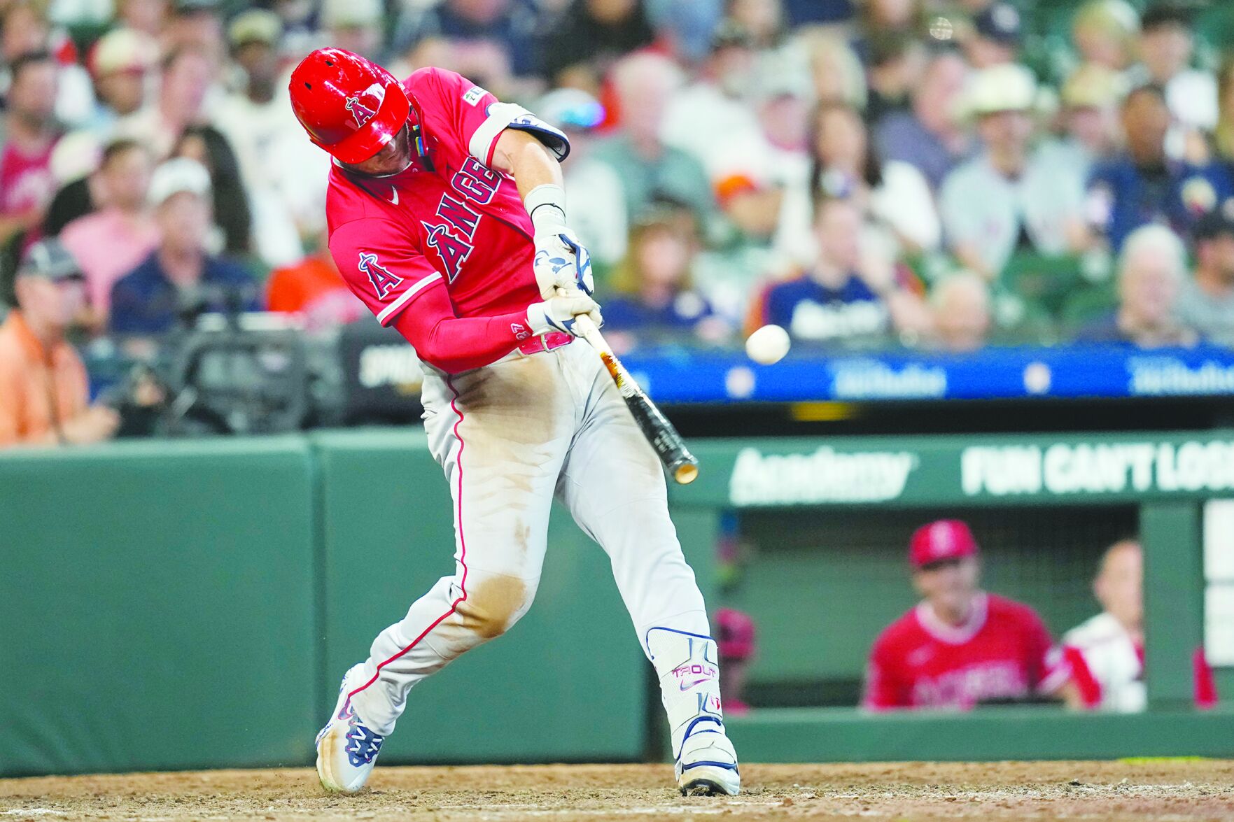 Trout homers in opener as Angels blank Astros