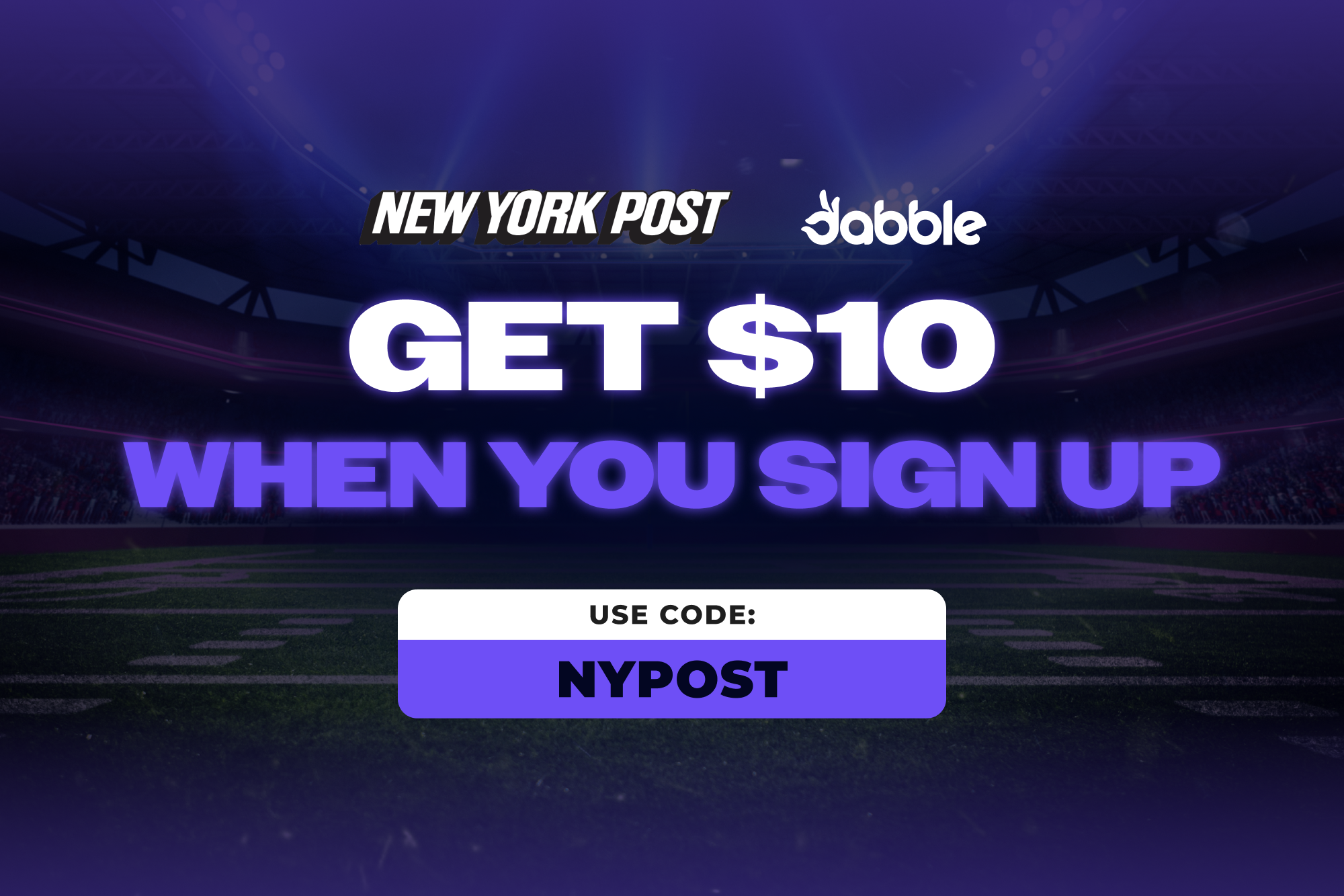 Dabble promo code: Get $10 when you sign-up to Dabble for High Point vs. Arkansas