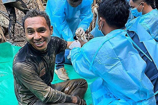 5 villagers missing in flooded Laos cave for more than a week have been found alive