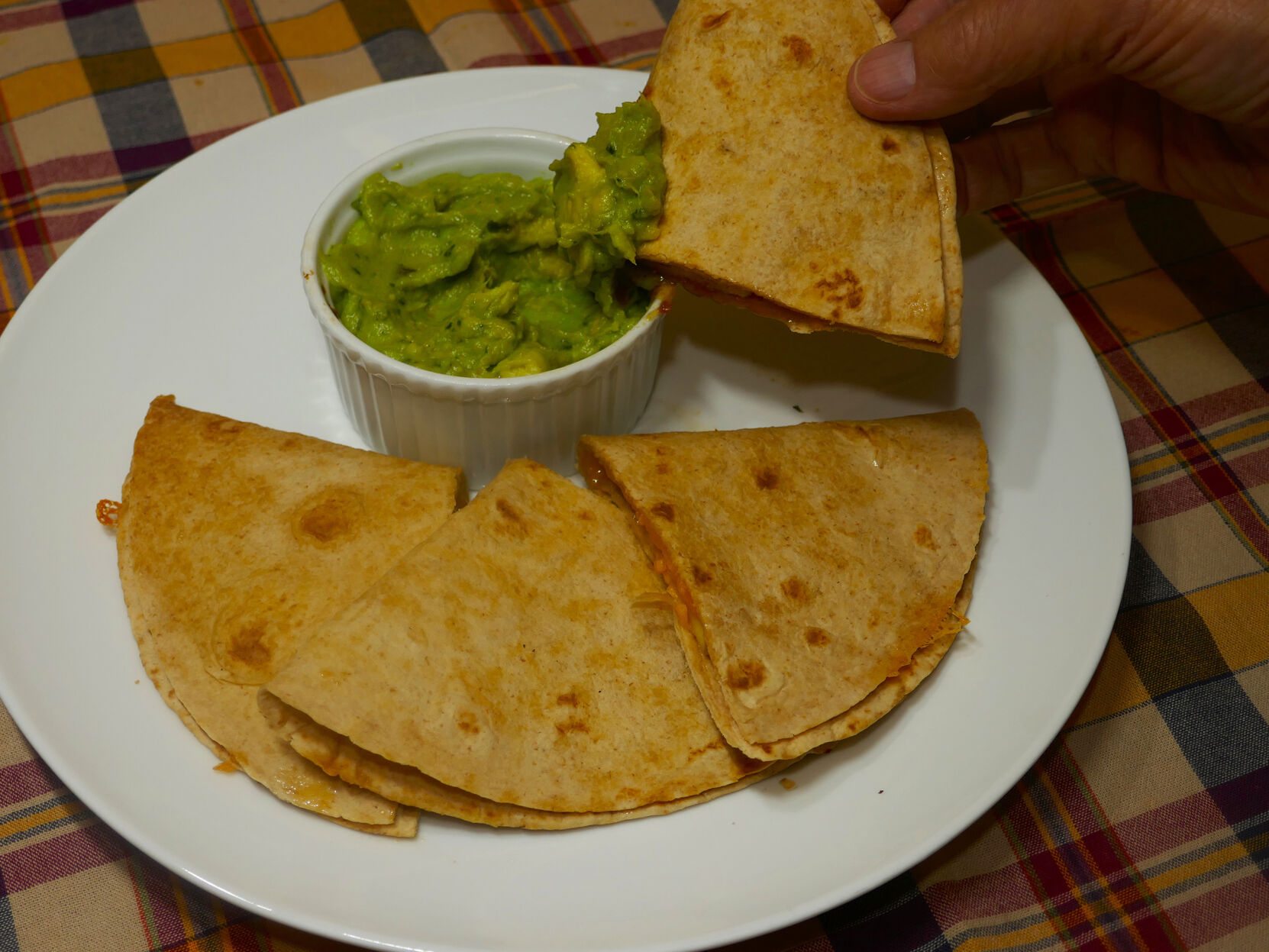 QUICK FIX: Skillet-Toasted Cheese Quesadilla hide delightful surprise