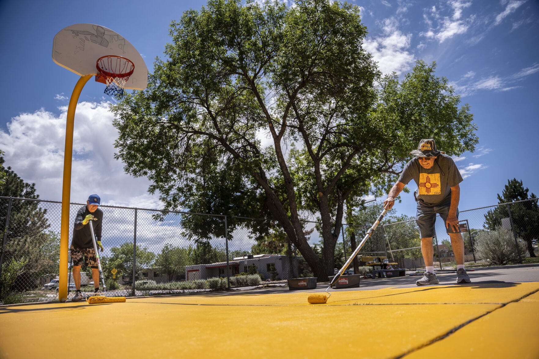 ‘It’s community’: Herb Martinez Park locals say annual basketball court repaint should be a model