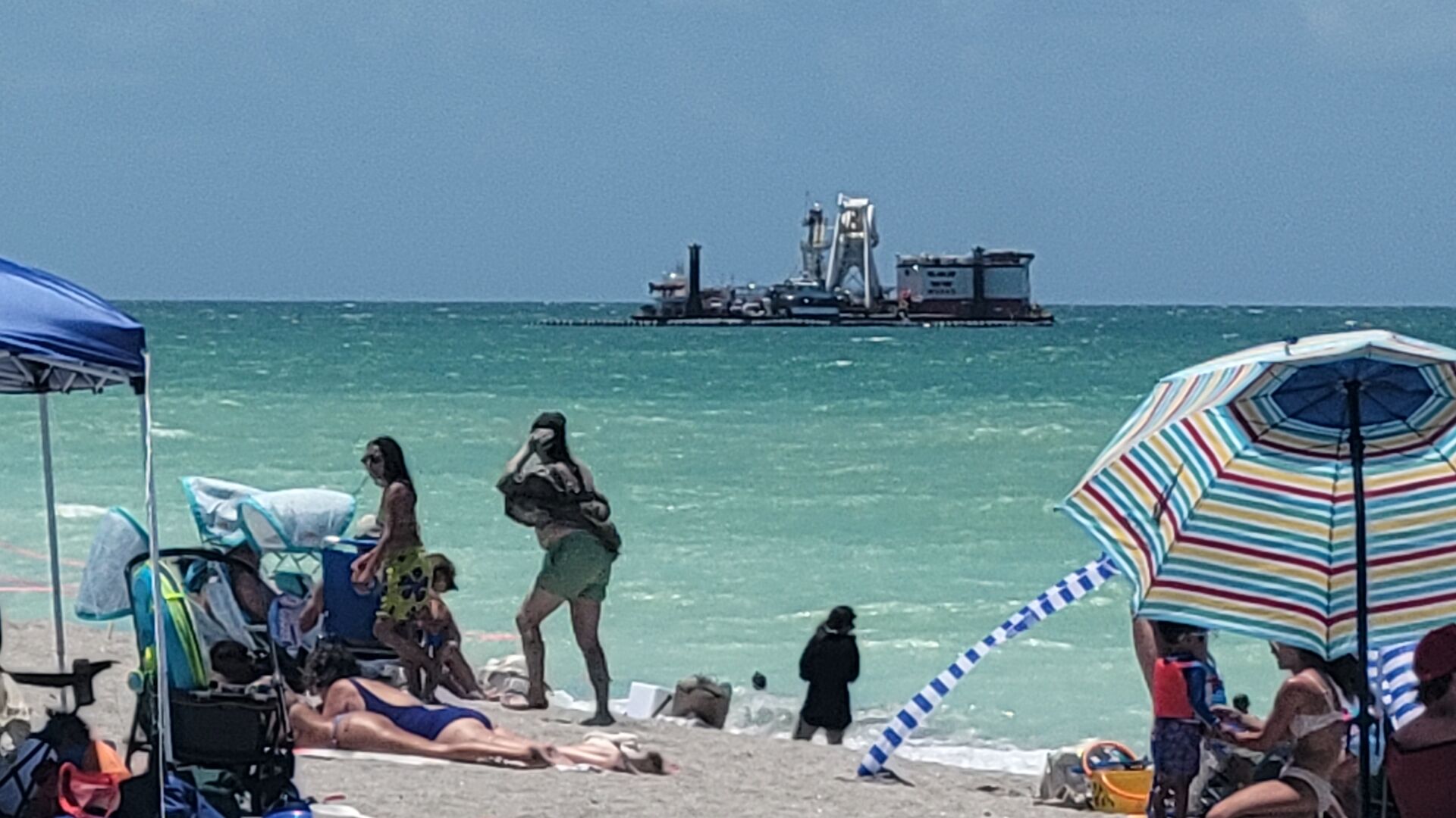 Venice beach renourishment is getting underway