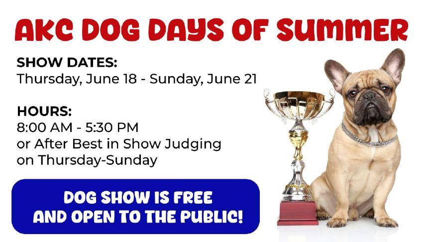 Dog Days of Summer dog show this weekend