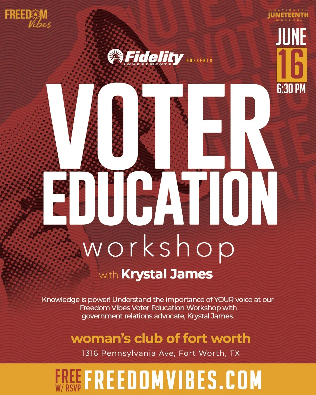 Freedom Vibes 2026 | Voter Education Workshop