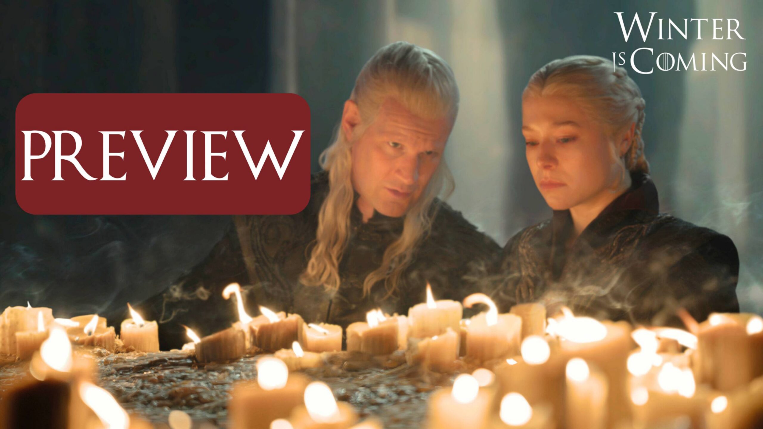 Emma D’Arcy as Rhaenyra Targaryen and Matt Smith as Daemon Targaryen in House of the Dragon season 3 episode 5.