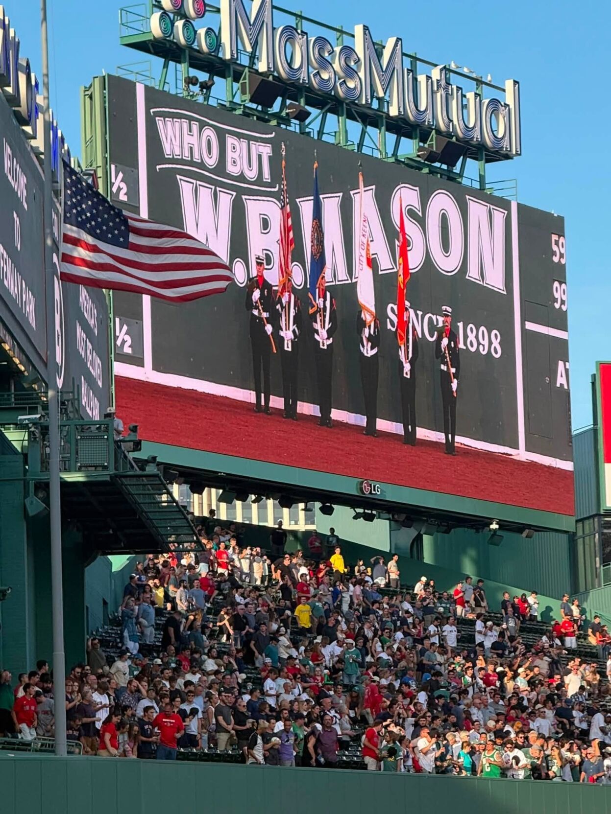 Local firefighters represent at Red Sox game