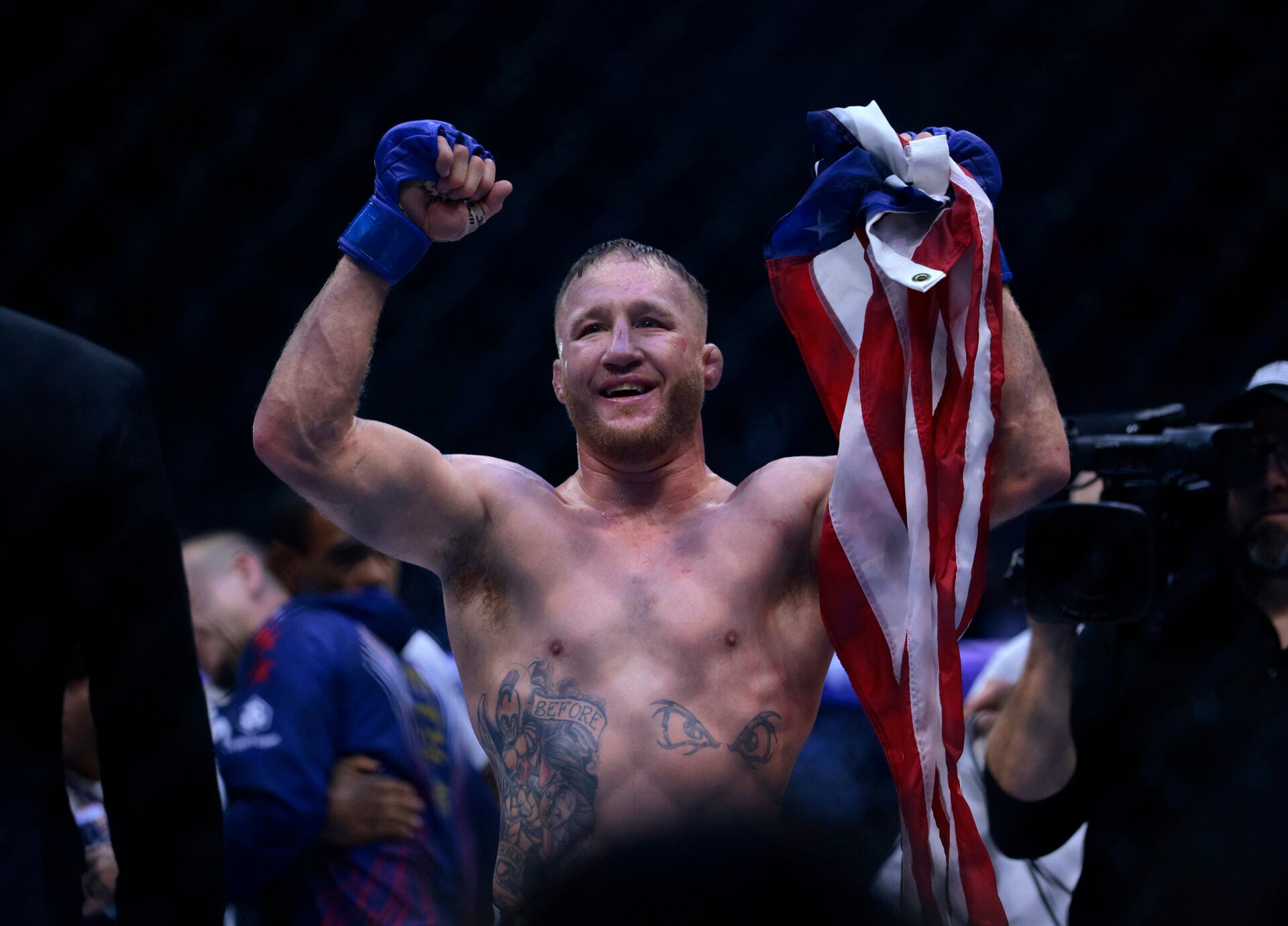Justin Gaethje disobeyed his own rule immediately after beating Ilia Topuria at the White House