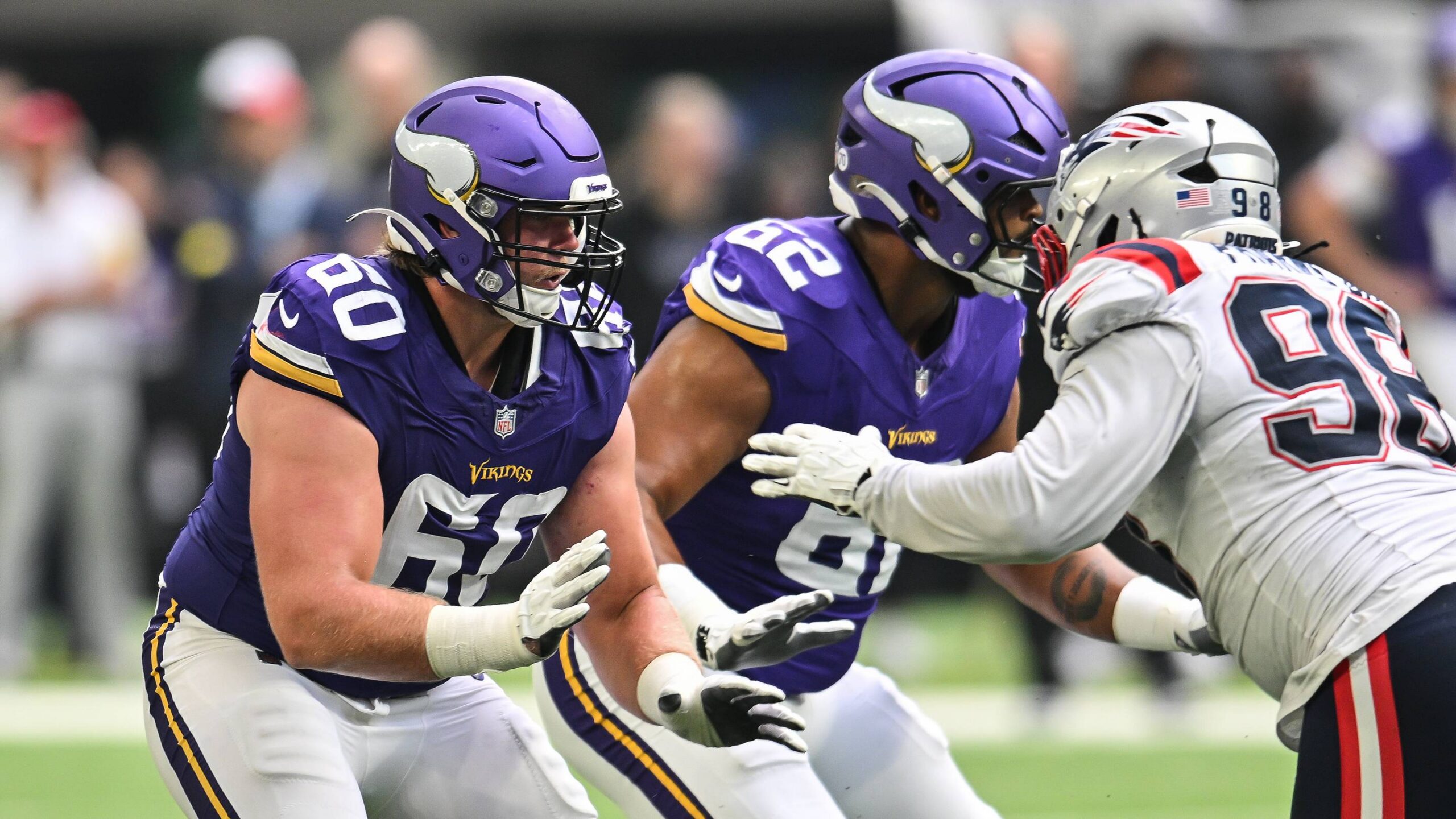 Minnesota Vikings guard Joe Huber