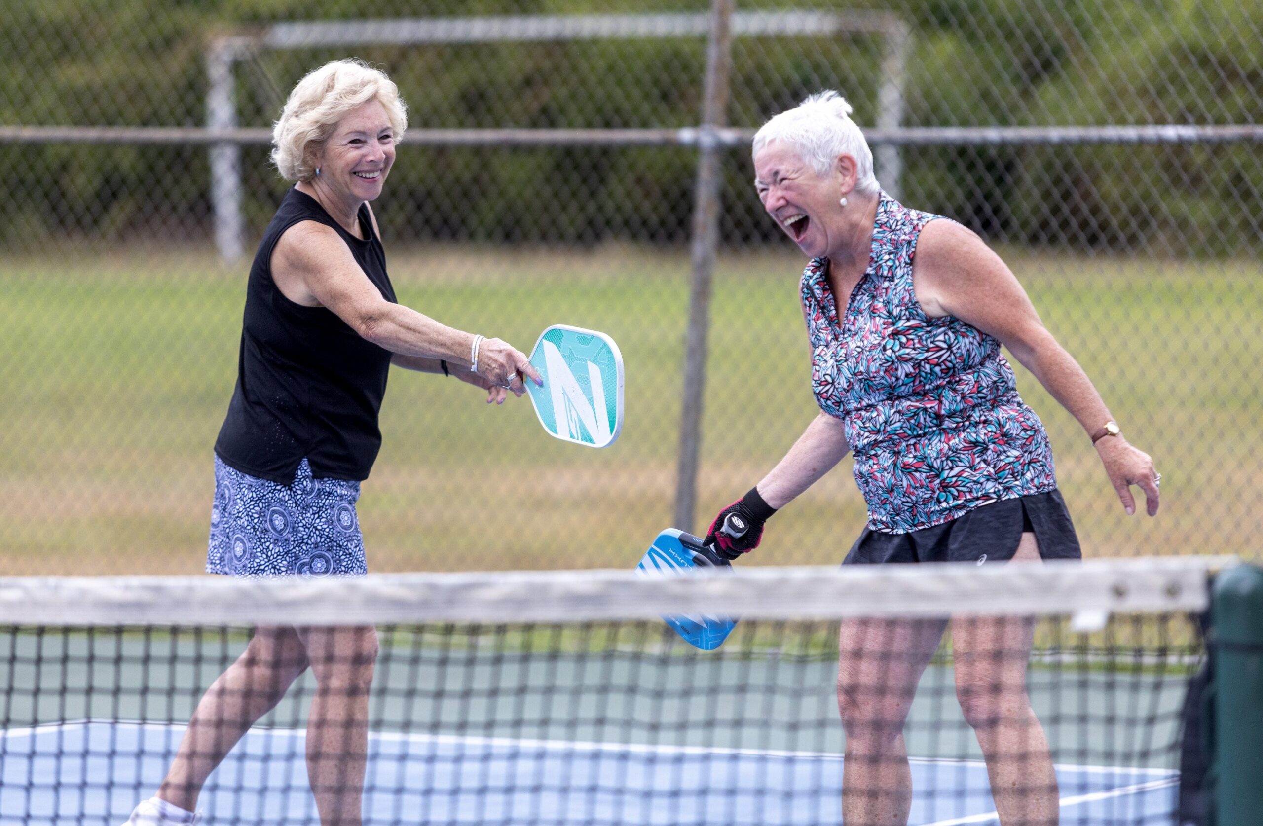 Passionate pickleball players patch park courts in Augusta