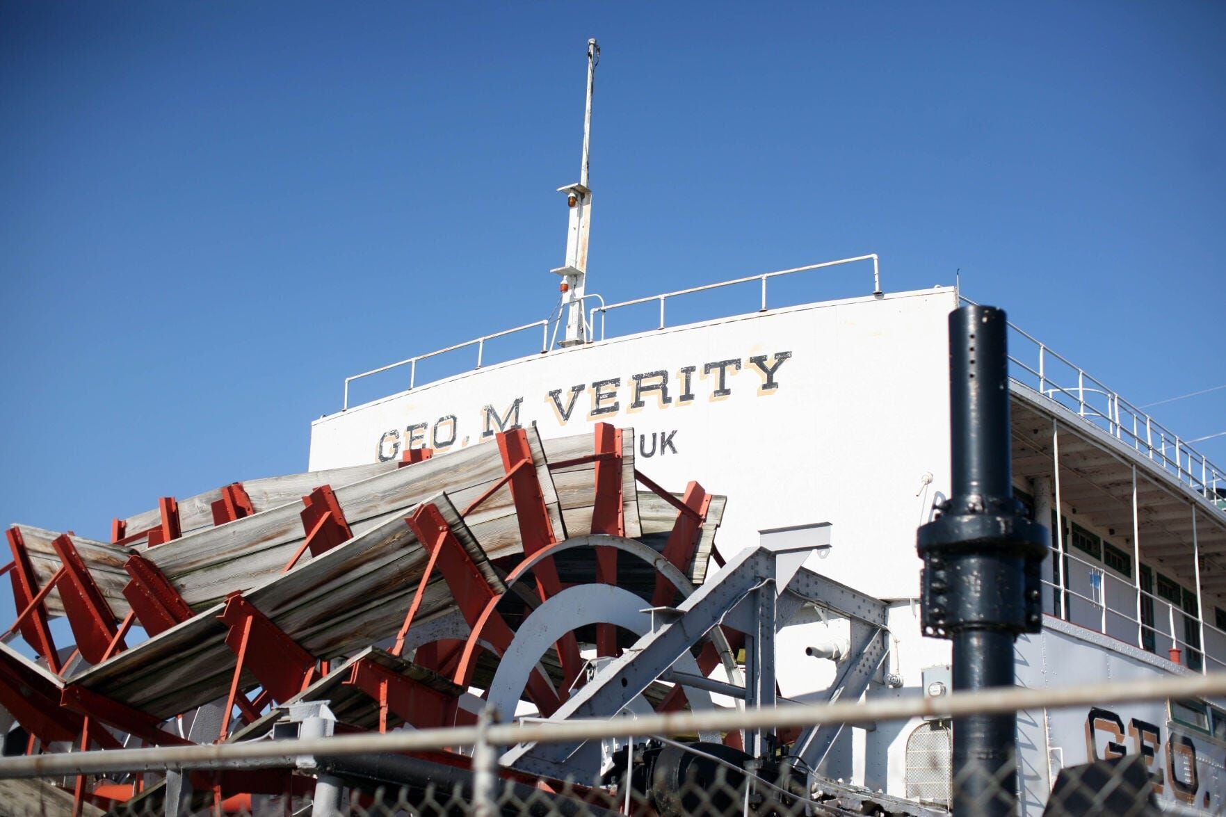 George M. Verity is open, offering tours