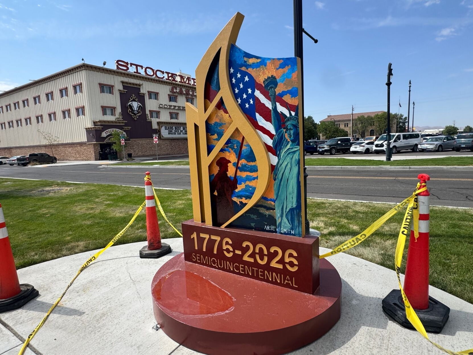 New America 250 statue arrives in downtown Elko