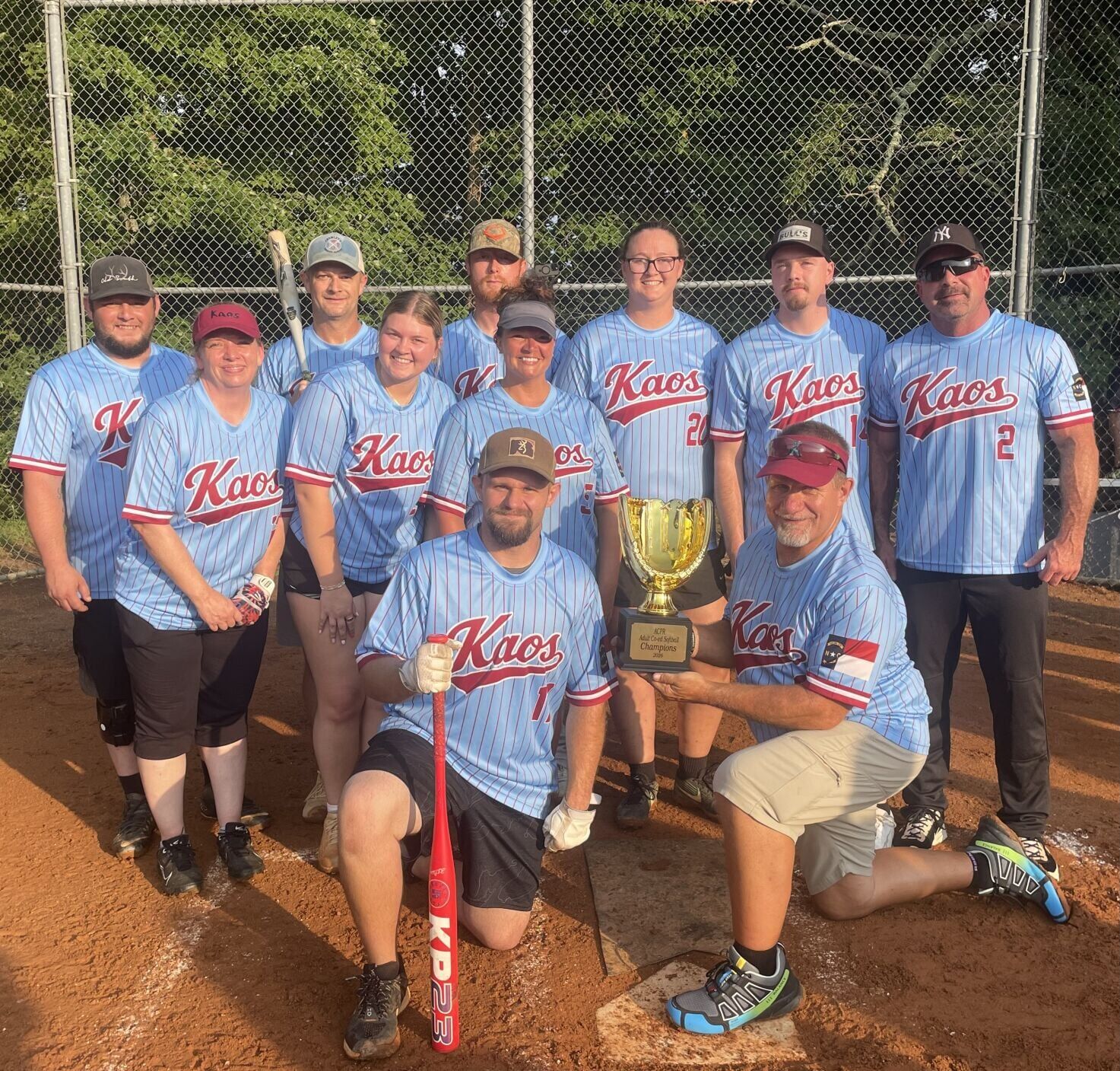 Team KAOS wins adult softball league championship
