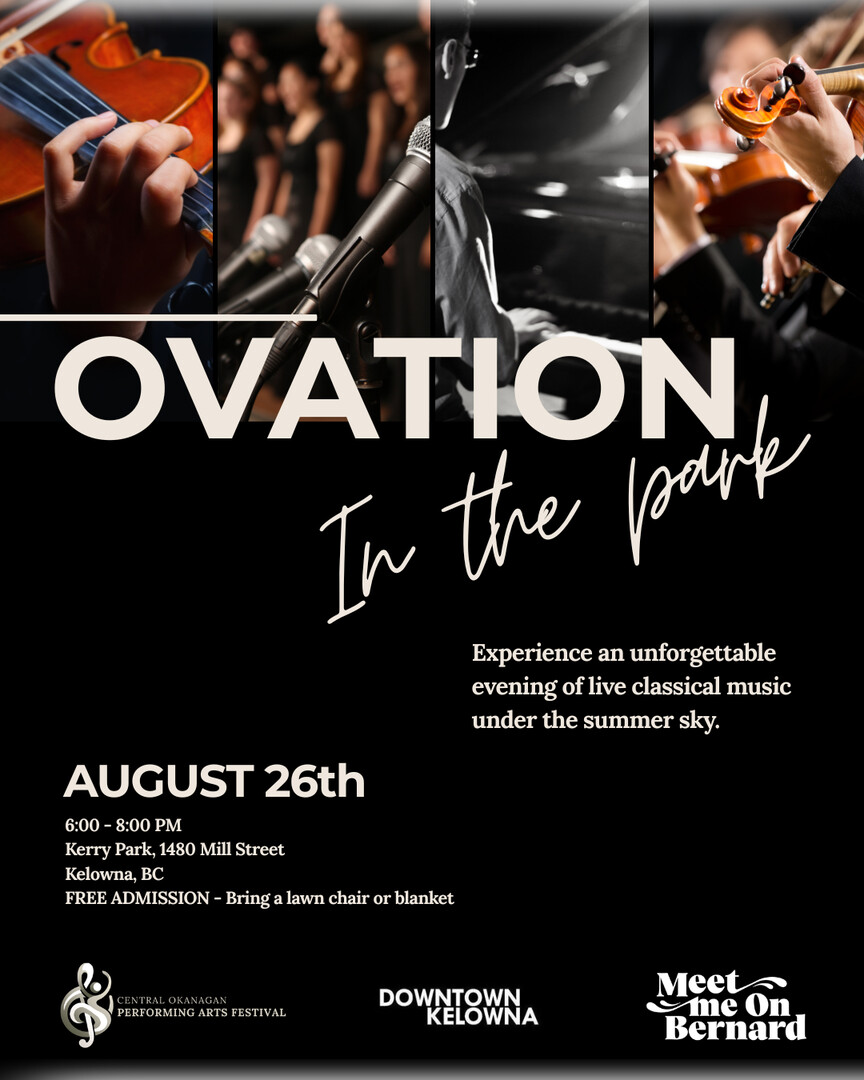 OVATION in the Park to bring free classical music to downtown Kelowna (Kelowna)