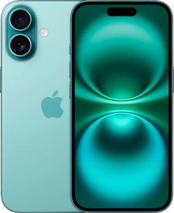 Apple - iPhone 16 128GB - Apple Intelligence - Teal (AT&T)
